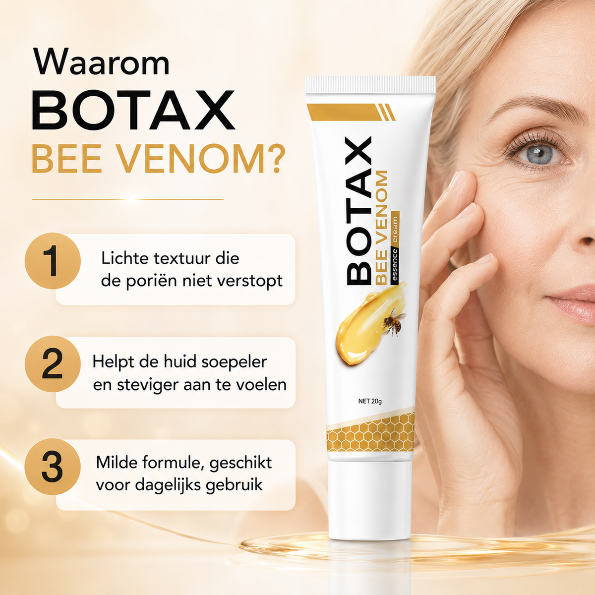 Waarom kiezen voor Bee Venom Oogcrème