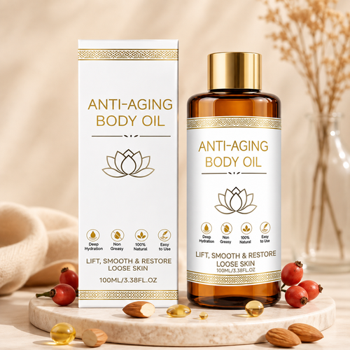 Anti-Aging Body Oil 100 ml met verpakking