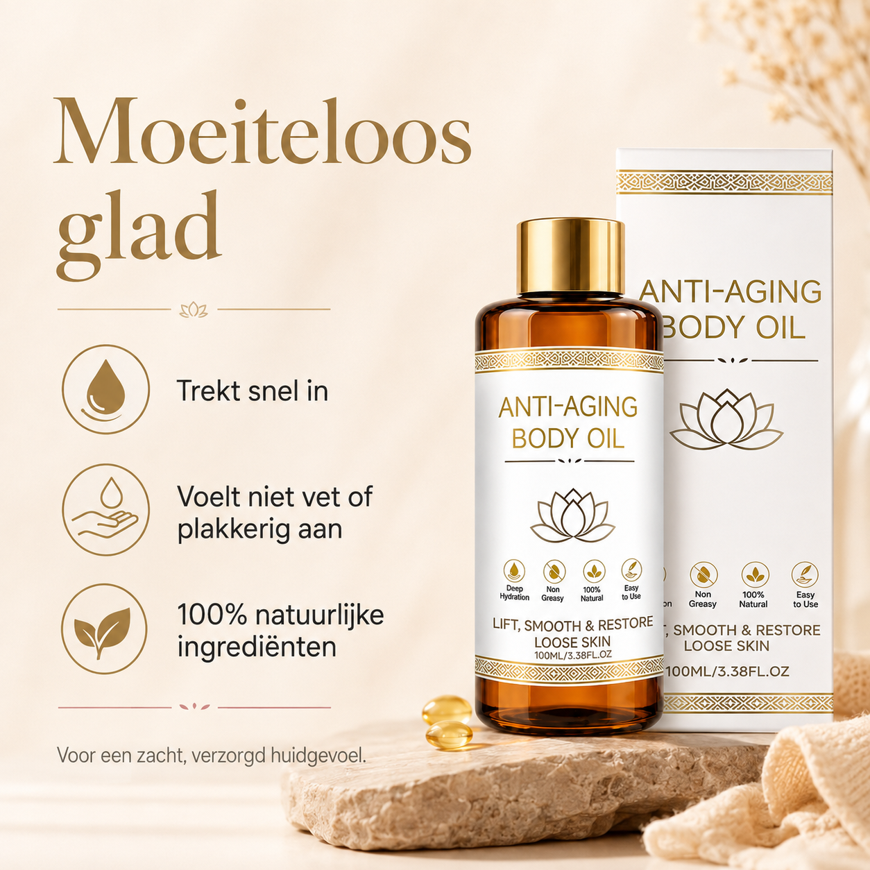Lichtgewicht Anti-Aging Body Oil die snel intrekt