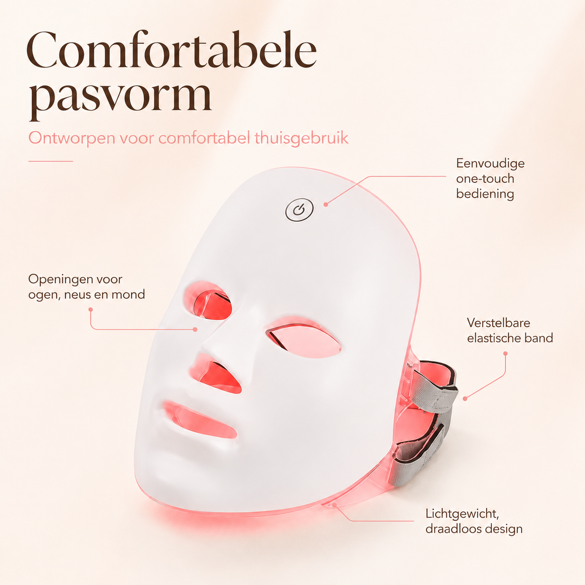 Comfortabele pasvorm met verstelbare elastische band