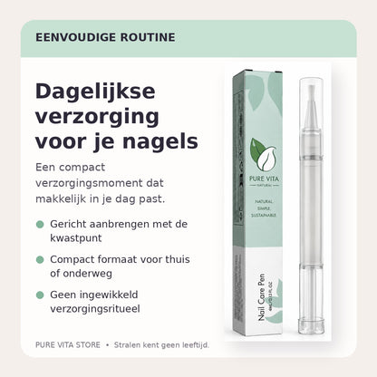 Eenvoudige dagelijkse verzorgingsroutine met de Pure Vita Nagelverzorgingspen