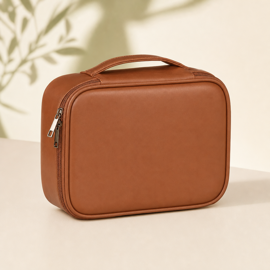PureTravel Beauty Bag in bruin